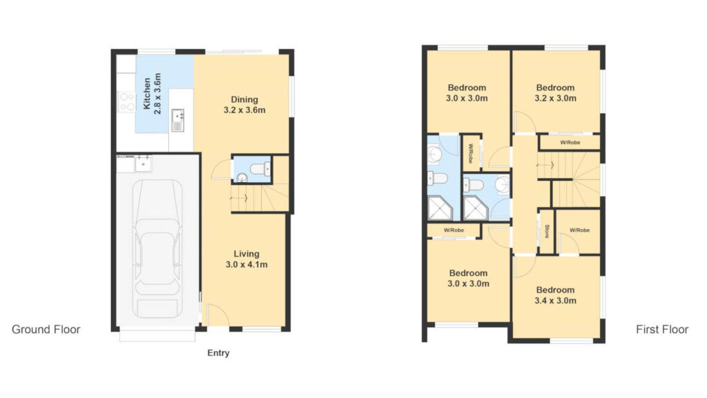 Purata Floor Plan 4 Bed