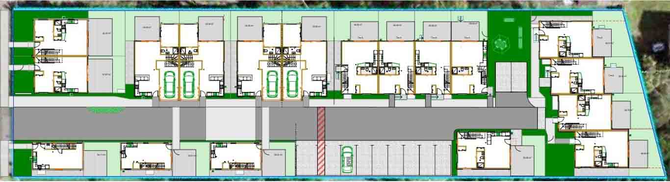 Russell Terraces Siteplan