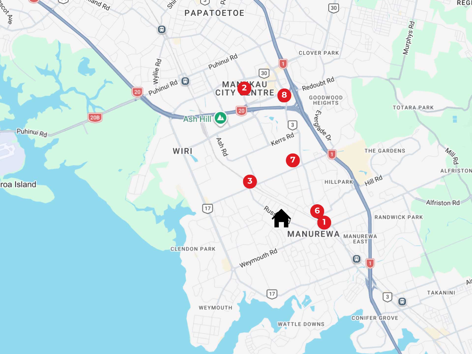 Russell Terrraces Map