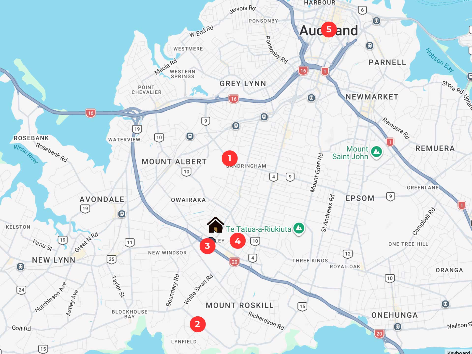 Skeates Terraces Map