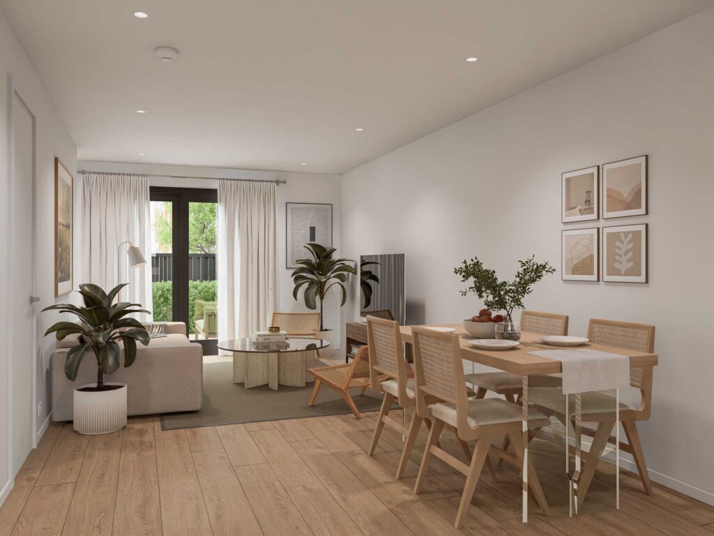 open plan living space russell terraces