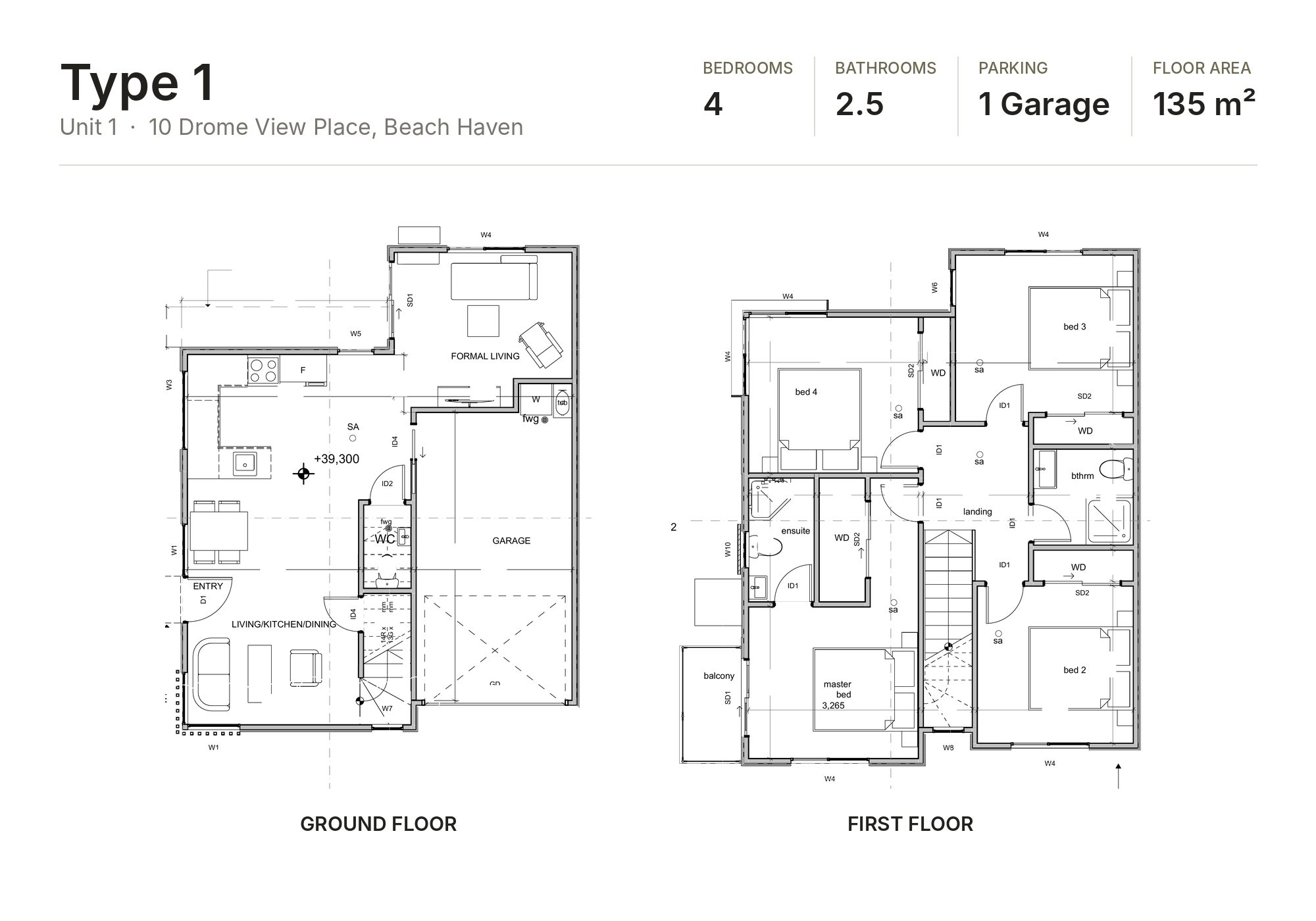 10 Drome View Pl Type 1 Unit 1