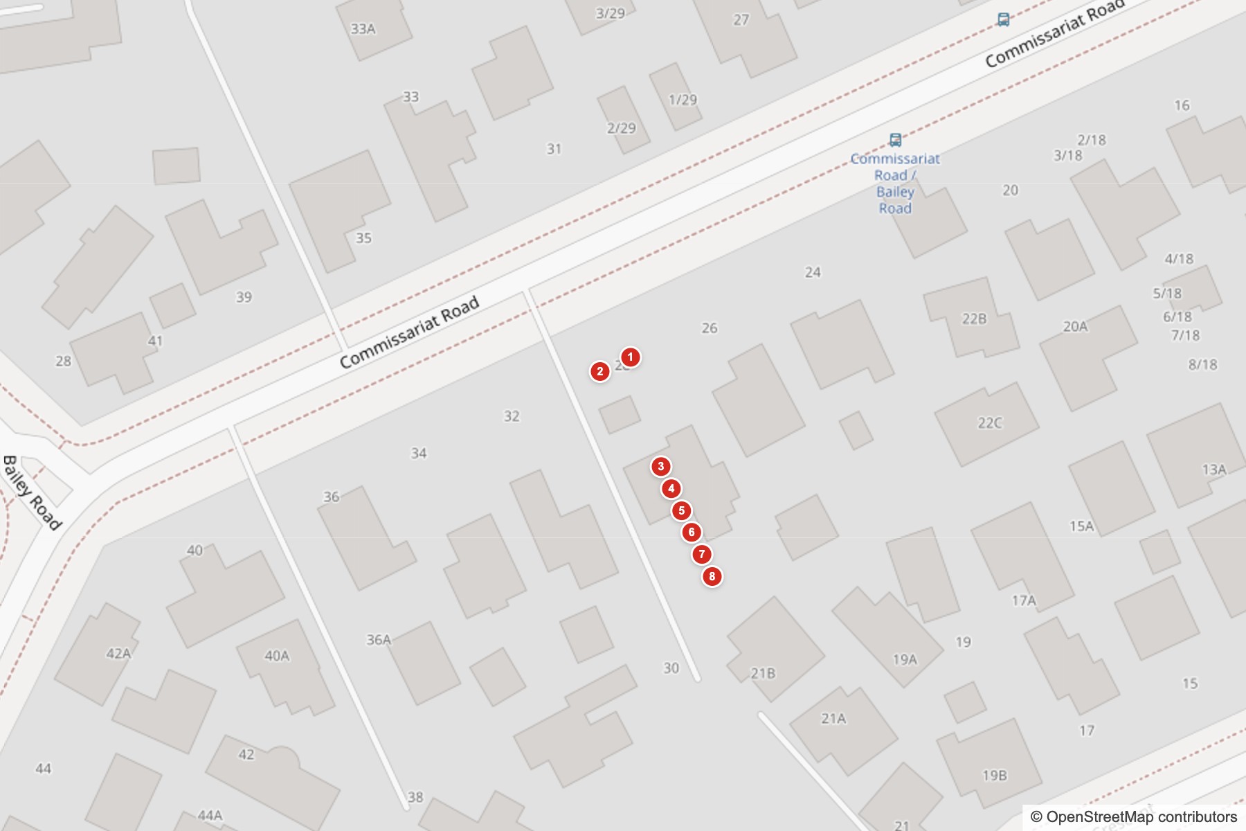 28 Commissariat Rd Site map