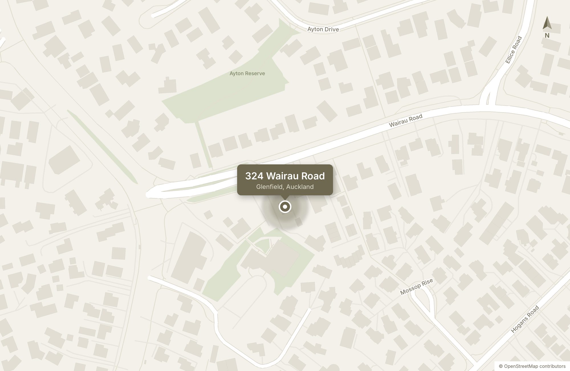324 Wairau Rd Site map