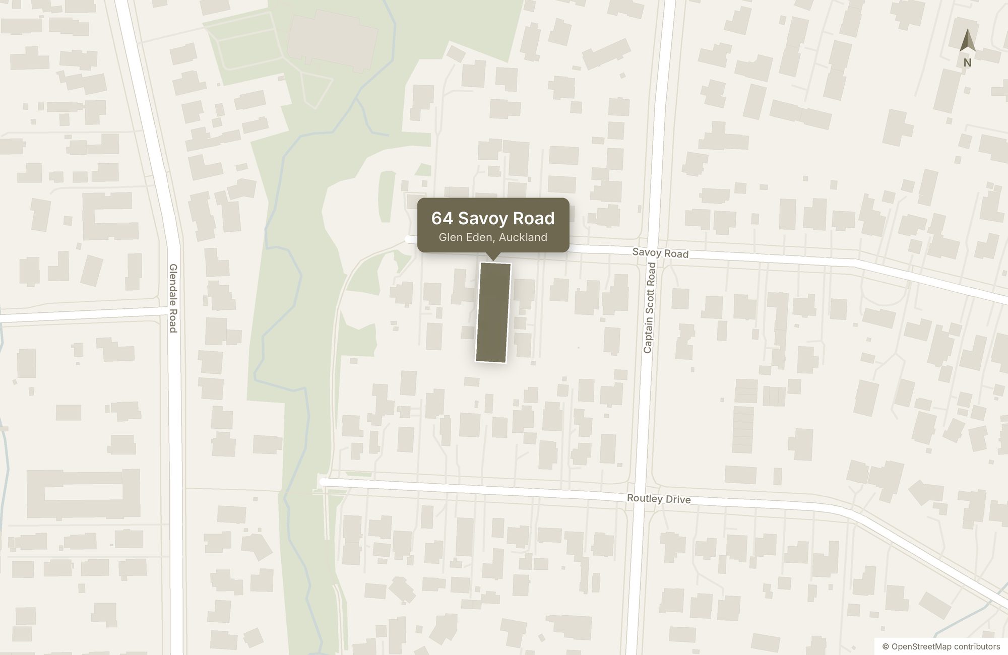 64 Savoy Rd Site map