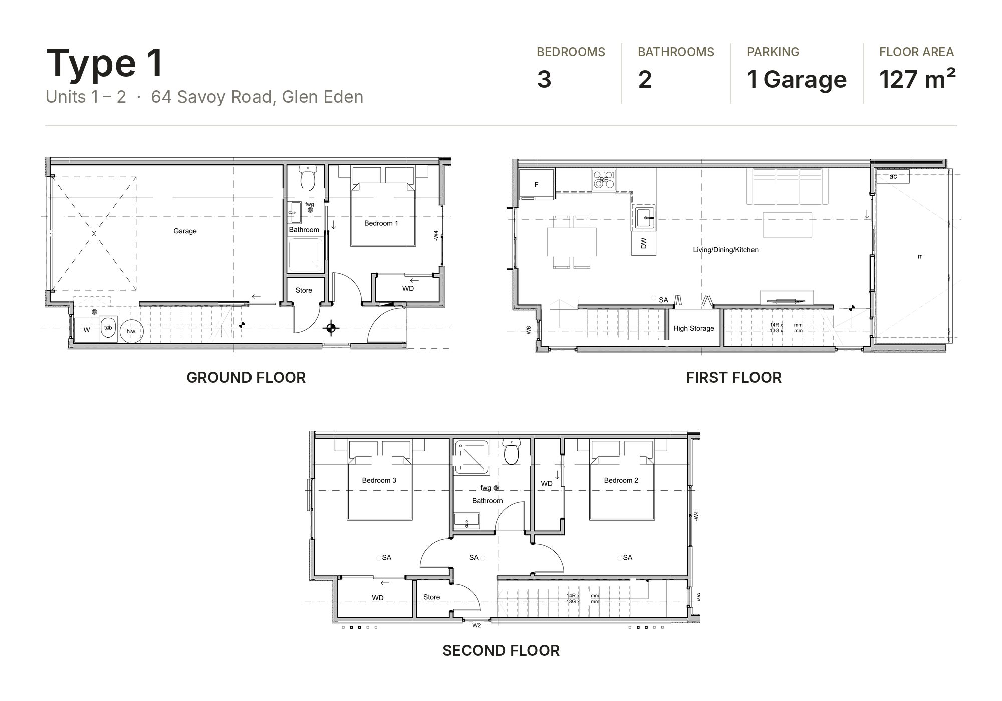64 Savoy Rd Type 1 Units 1–2