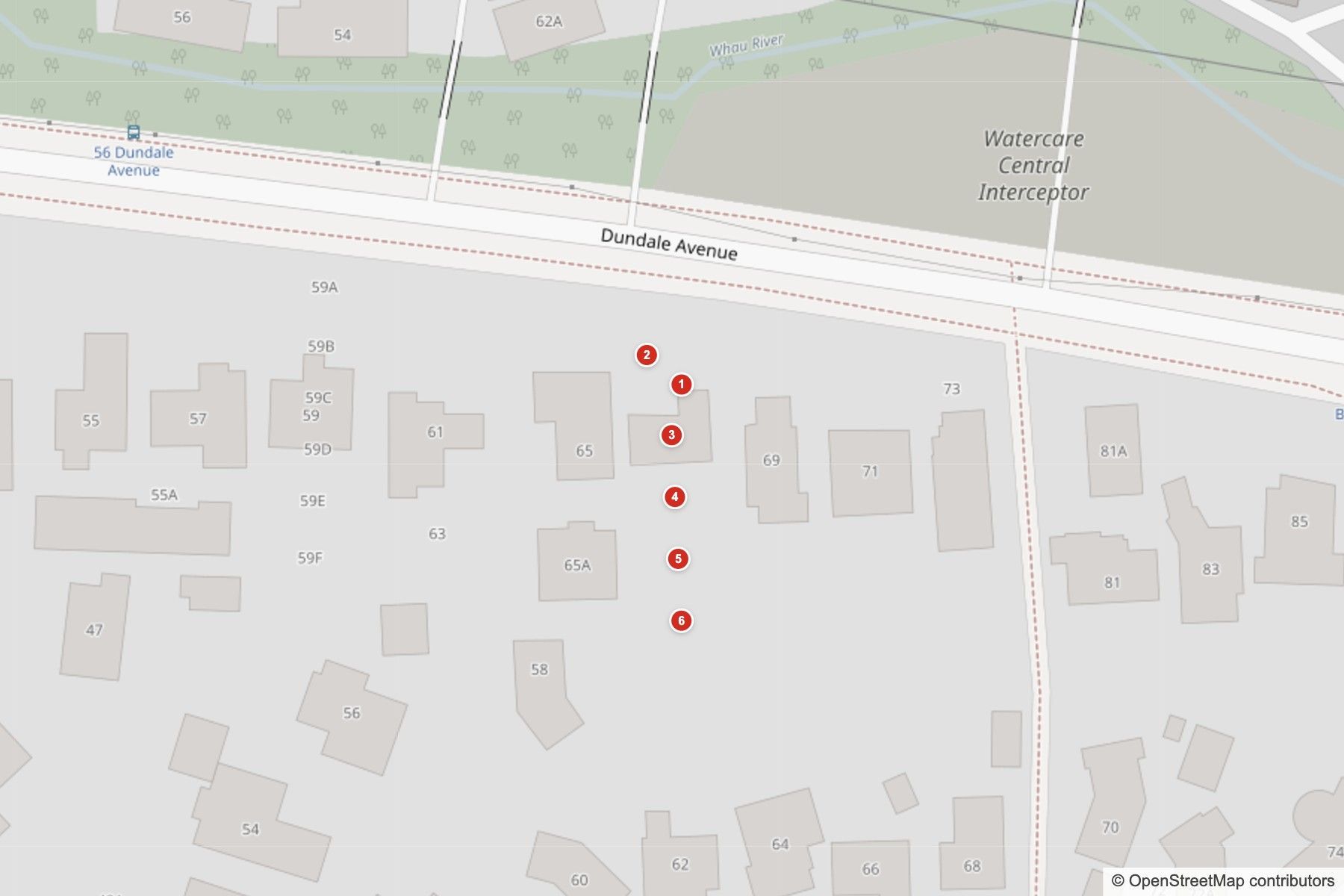 67 Dundale Ave Site map